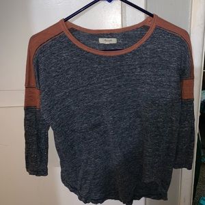 Madewell mid sleeve shirt